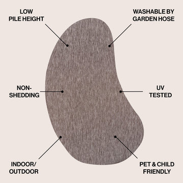 Evan Modern Rustic Organic Curve Indoor/Outdoor Area Rug